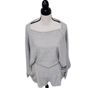 Free People Open Back‎ Sweater Short Romper